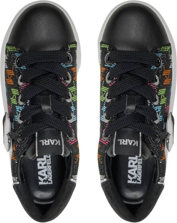 Karl Lagerfeld Zwarte Sneakers met Hanger Multicolor Dames