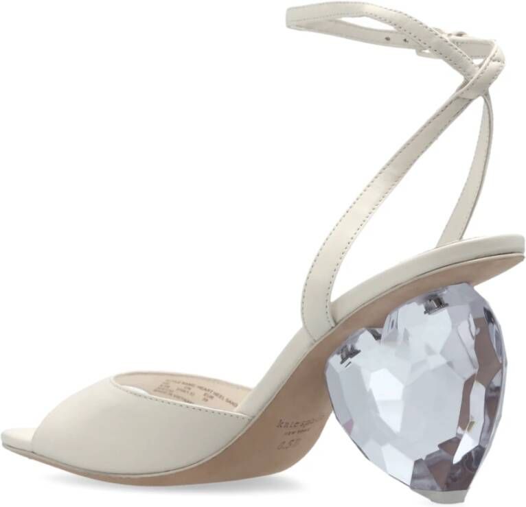 Kate Spade Hartvormige hak sandalen Beige Dames