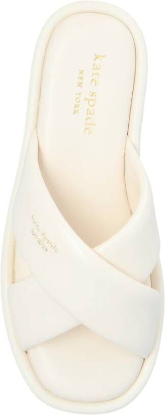 Kate Spade Slippers met logo Beige Dames