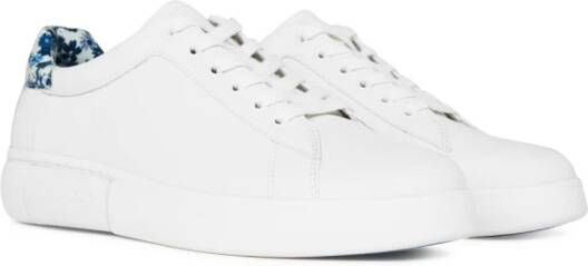 Kate Spade Witte Logo Sneakers Rubberen Zool Leer White Dames