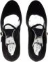 Kate Spade Zwarte Velvet Blokhak Sandalen Black Dames - Thumbnail 5