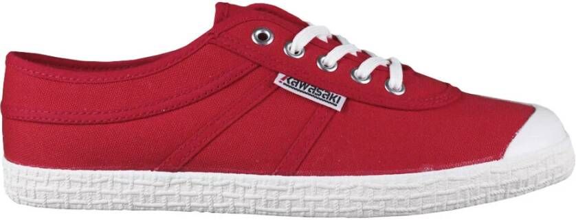 Kawasaki Canvas Schoen Vurig Rood Origineel Red Dames