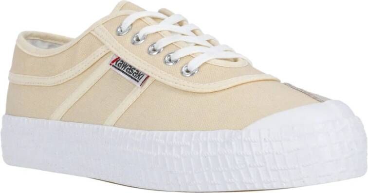 Kawasaki Comfortabele Canvas Sneakers Beige Heren