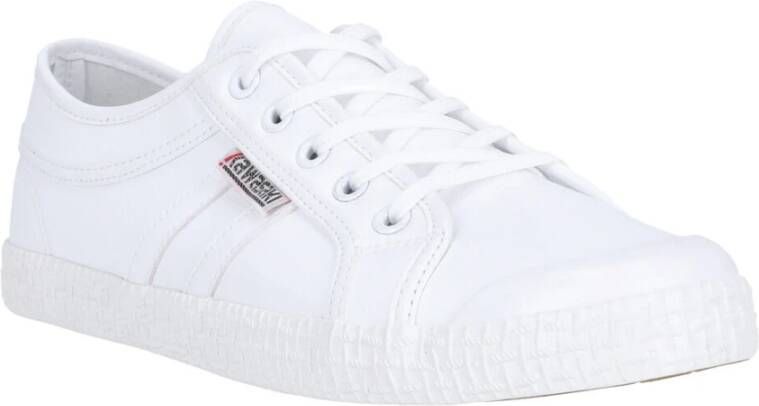 Kawasaki Klassieke Leren Tennissneakers White Heren