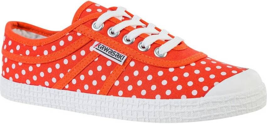 Kawasaki Polka Dot Canvas Sneakers Multicolor Dames