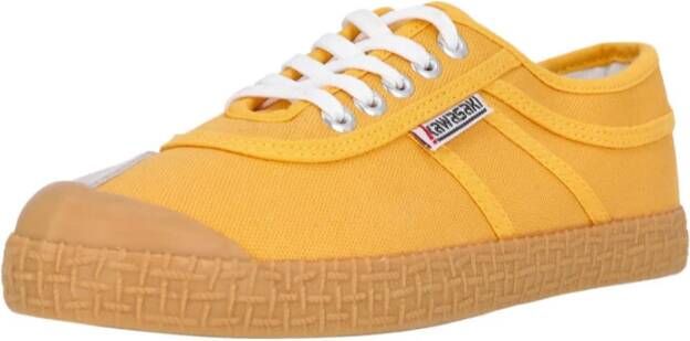 Kawasaki Pure Shoe Golden Rod Canvas Sneakers Yellow Dames