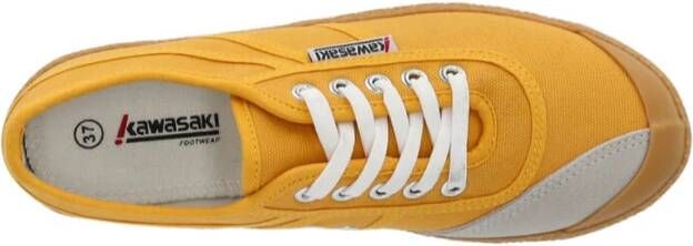 Kawasaki Pure Shoe Golden Rod Canvas Sneakers Yellow Dames