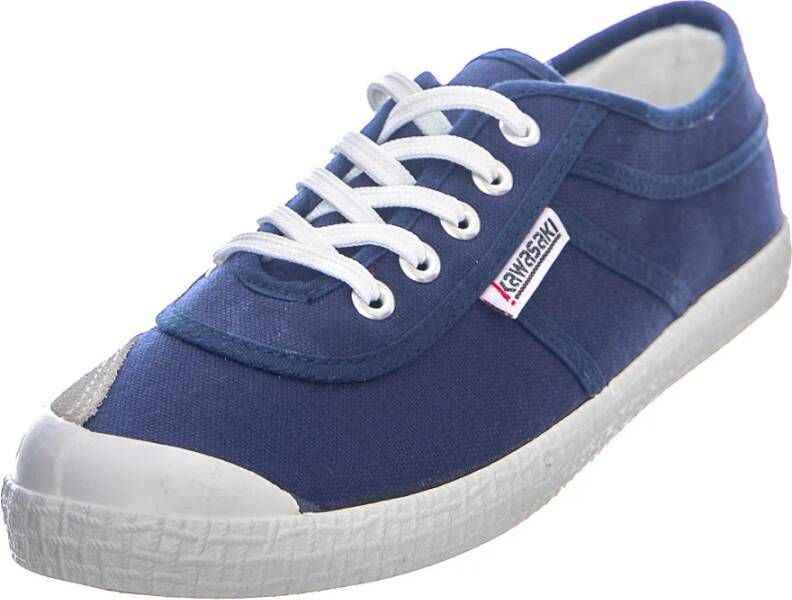 Kawasaki Blauwe Canvas Veterschoenen Blue Dames