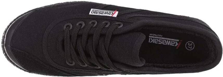 Kawasaki Winter Teddy Canvas Sneakers Black Heren