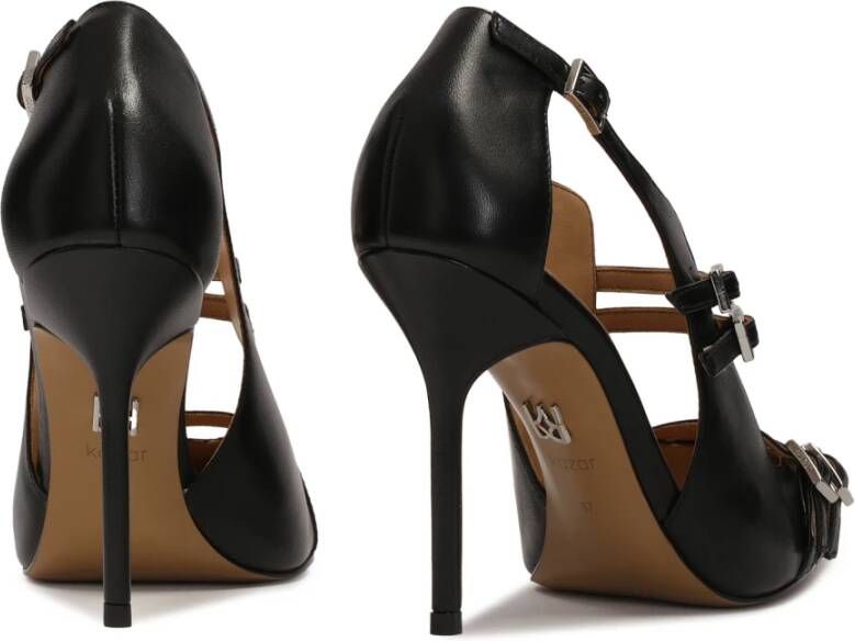 Kazar Avant-garde pumps met halfopen bovendeel Black Dames