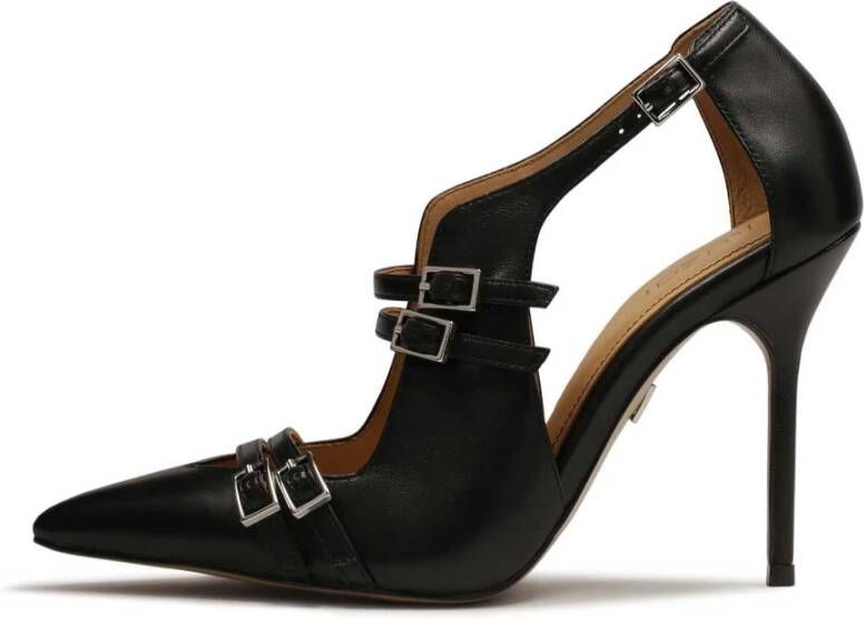 Kazar Avant-garde pumps met halfopen bovendeel Black Dames