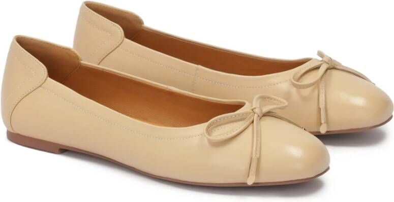 Kazar Beige ballerina's met een opvallende hak Beige Dames