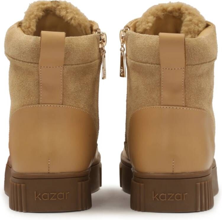 Kazar Beige geïsoleerde suède laarzen Beige Dames