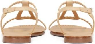 Kazar Beige gekleurde sandalen versierd met gevlochten band Beige Dames