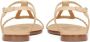 Kazar Beige gekleurde sandalen versierd met gevlochten band Beige Dames - Thumbnail 6