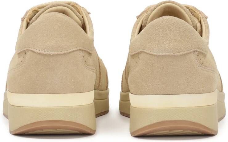 Kazar Beige geperforeerde suède sneakers Beige Dames