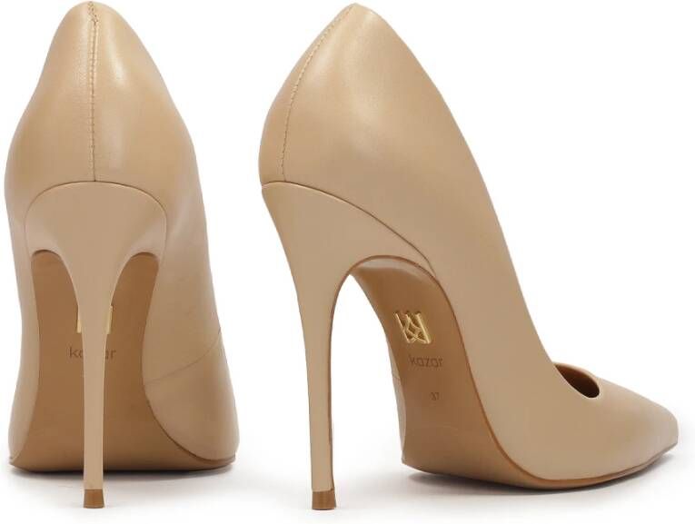 Kazar Beige klassieke leren pumps Beige Dames