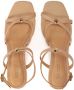 Kazar Beige leren sandalen op een plateauhak Beige Dames - Thumbnail 4