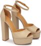 Kazar Beige platform sandalen met hak Beige Dames - Thumbnail 2