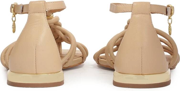 Kazar Beige platte flip-flop sandalen Beige Dames