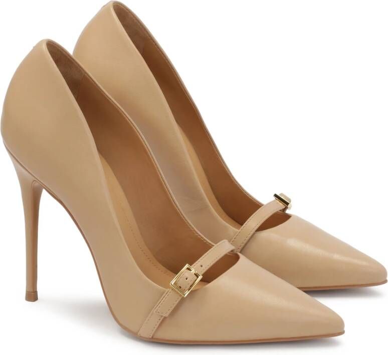 Kazar Beige pumps met decoratie op de neus Beige Dames