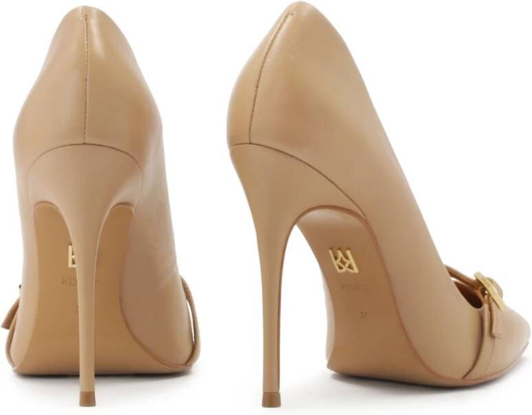 Kazar Beige pumps met decoratie op de neus Beige Dames