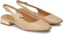 Kazar Beige pumps met metalen versiering op de hiel Beige Dames - Thumbnail 3