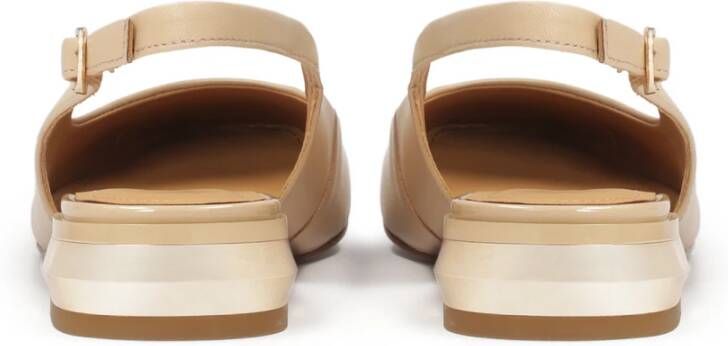 Kazar Beige pumps met metalen versiering op de hiel Beige Dames