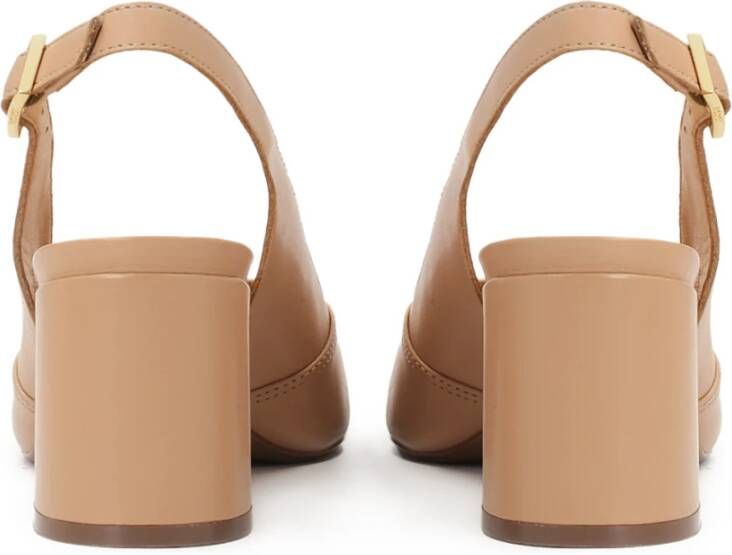 Kazar Beige pumps op een comfortabele hak Beige Dames