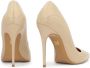 Kazar Beige pumps op een slanke stilettohak met een gelakt inzetstuk Beige Dames - Thumbnail 6