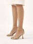 Kazar Beige sandalen met kitten heels Beige Dames - Thumbnail 3