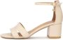 Kazar Beige sandalen op een brede hak Beige Dames - Thumbnail 6