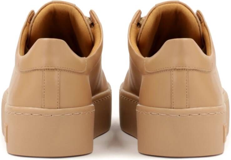 Kazar Beige sneakers op een dikke zool Beige Dames