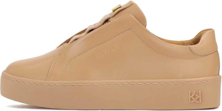 Kazar Beige sneakers op een dikke zool Beige Dames