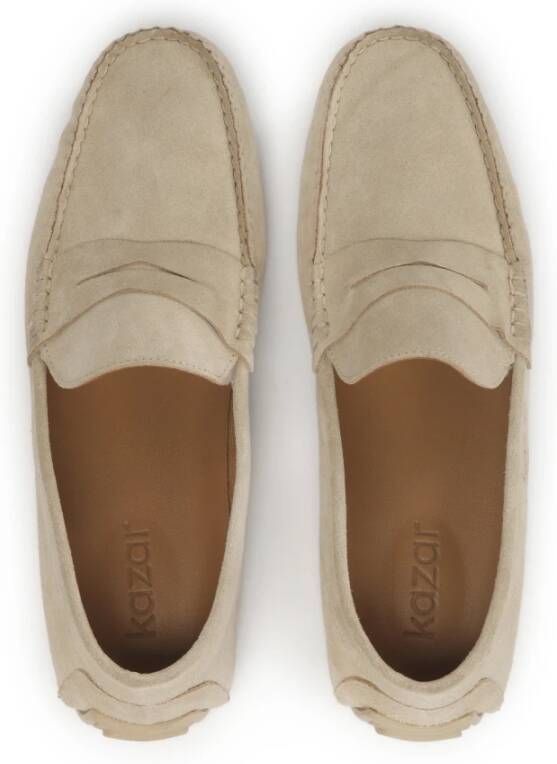 Kazar Beige suède mocassins Beige Heren