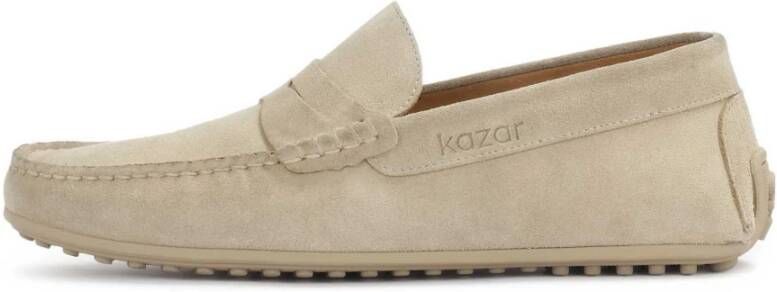 Kazar Beige suède mocassins Beige Heren