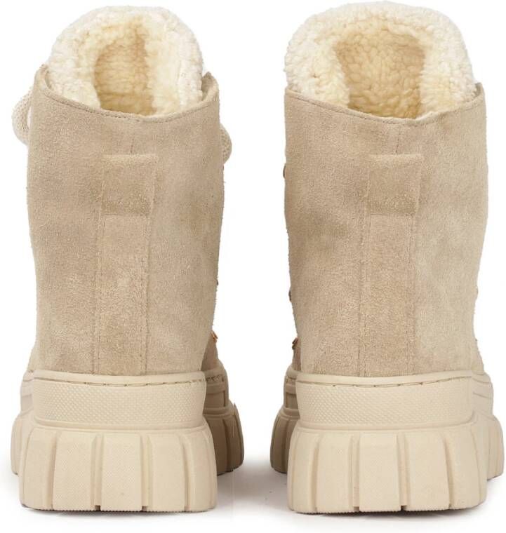 Kazar Beige suède sneeuwlaarzen met synthetische bont Beige Dames