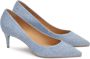 Kazar Blauwe denim stoffen pumps Blue Dames - Thumbnail 2