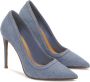 Kazar Blauwe denim stoffen pumps Blue Dames - Thumbnail 2