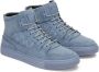 Kazar Blauwe hoge sneakers versierd met monogrammen Blue Heren - Thumbnail 2