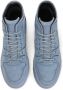 Kazar Blauwe hoge sneakers versierd met monogrammen Blue Heren - Thumbnail 6