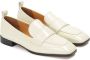 Kazar Bright leren loafers op een contrasterende zool Beige Dames - Thumbnail 4