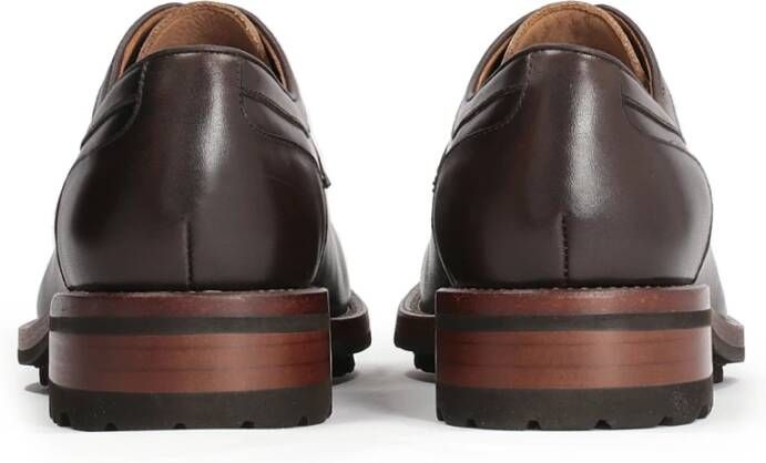 Kazar Bruin Leren Derby Schoenen met Wandelschoenzool Brown Heren