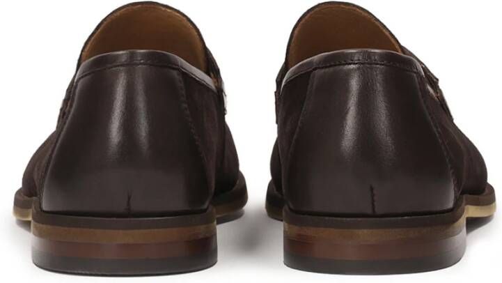 Kazar Bruin suède en graanleer loafers Brown Heren