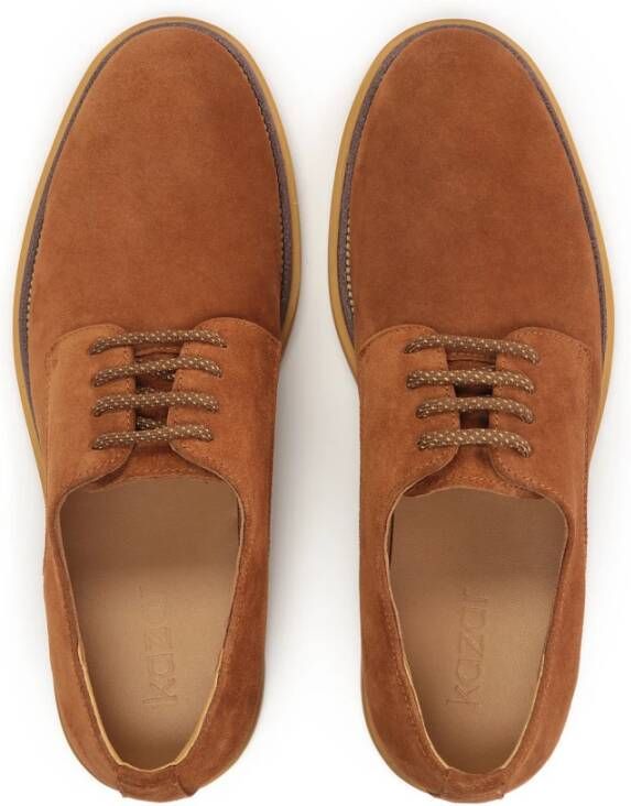 Kazar Bruin suède urban stijl heren derby schoenen Brown Heren