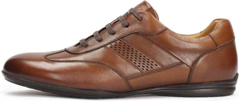 Kazar Bruine halfschoenen in smart casual stijl Brown Heren