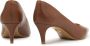 Kazar Bruine lage stiletto pumps Brown Dames - Thumbnail 3