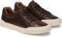 Kazar Bruine leren herensneakers Brown Heren - Thumbnail 3