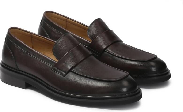 Kazar Bruine leren loafers Brown Heren