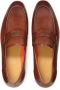 Kazar Brown loafers decorated with leather embossing - Thumbnail 5